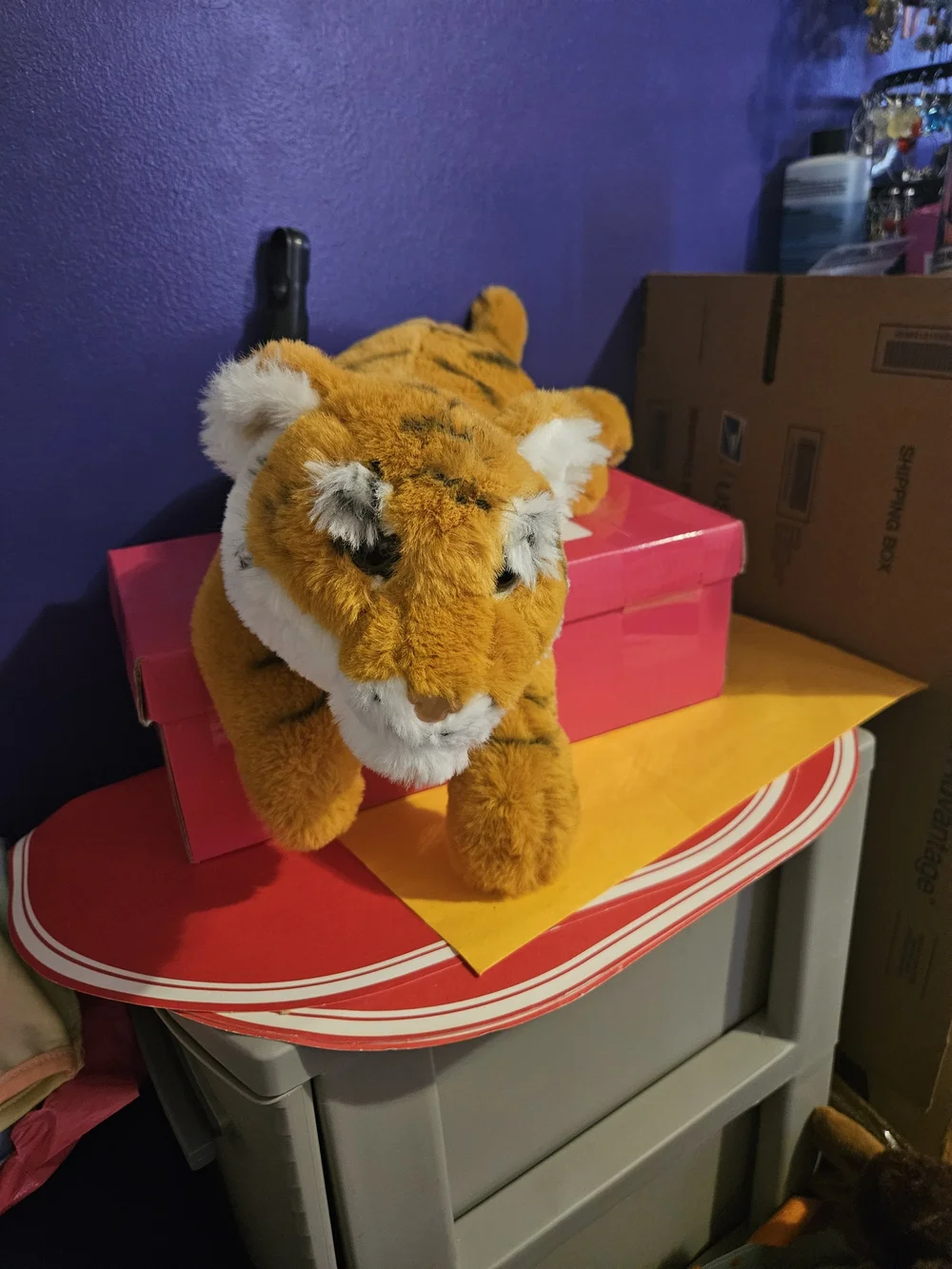 FAO SCHWARTZ Plush Tiger Stuffed Animal - Orange
